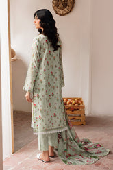 N-409 - 3PC Luxury Lawn Collection Rangrez By Ramsha